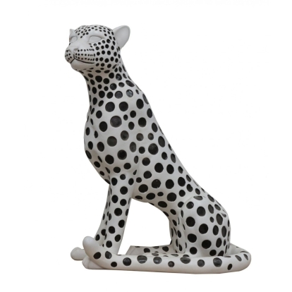 LA Furniture Snow Leopard White & Black Sculpture VGTHCH0225-3 Contemporary Style by Vig Furnitrue Number 78015 Catch Home Goods