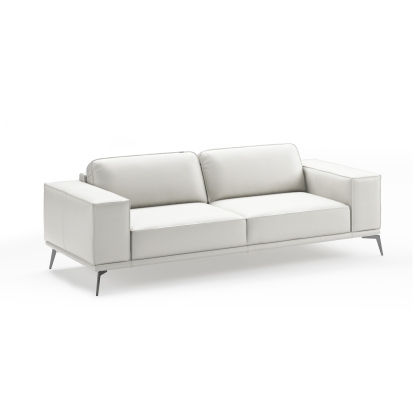 LA Furniture Soho Contemporary Italian White Leather Sofa VGCCSOHO-WHT-S Contemporary Style by Vig Furnitrue Number 81701 Catch Home Goods