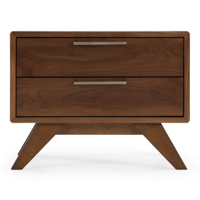 LA Furniture Soria Mid-Century Walnut Nightstand VGMABR-32-NS Contemporary Style by Vig Furnitrue Number 71883 Catch Home Goods