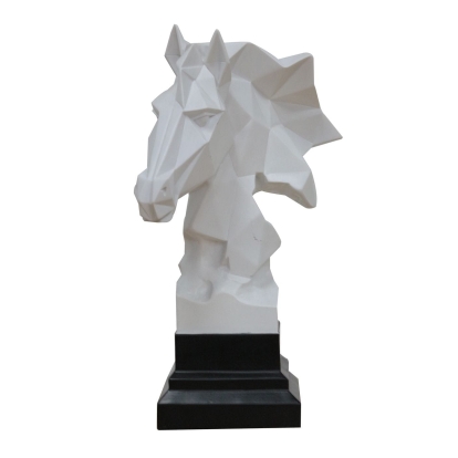 LA Furniture Stallion Geometric White Sculpture VGTHDS0067-6 Contemporary Style by Vig Furnitrue Number 78016 Catch Home Goods