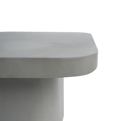 LA Furniture Flores Modern Grey Concrete End Table VGLBSTIN-CF60 Contemporary Style by Vig Furnitrue Number 75505 Catch Home Goods