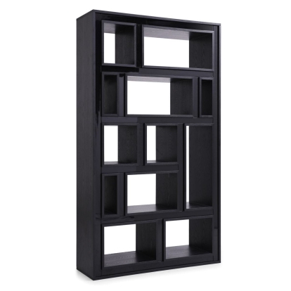 LA Furniture Suffolk Contemporary Black Ash Bookcase VGVCBF-003-7 Contemporary Style by Vig Furnitrue Number 77425 Catch Home Goods
