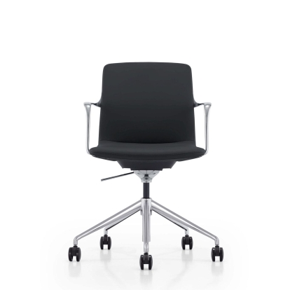 LA Furniture Sundar Modern Black Mid Back Conference Office Chair VGFUFK004-B11-BLK-OC Contemporary Style by Vig Furnitrue Number 78729 Catch Home Goods