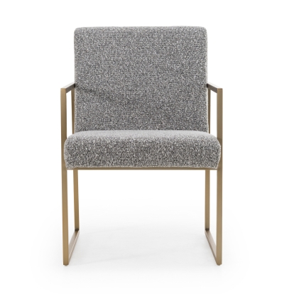 LA Furniture Suzanne Modern Grey Fabric + Antique Brass Dining Chair VGGA-6229CH-1-GRY Contemporary Style by Vig Furnitrue Number 82169 Catch Home Goods