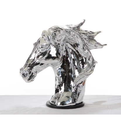 LA Furniture SZ0002 Modern Silver Horse Head Sculpture VGTHSZ0002-SLV Contemporary Style by Vig Furnitrue Number 15173 Catch Home Goods