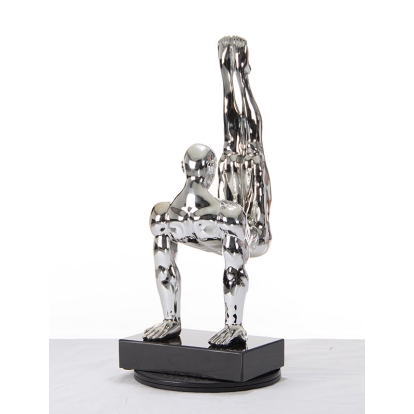 LA Furniture SZ0173 Modern Silver Gymnast-B Sculpture VGTHSZ0173-SLV Contemporary Style by Vig Furnitrue Number 15208 Catch Home Goods