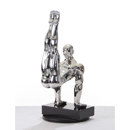 LA Furniture SZ0173 Modern Silver Gymnast-B Sculpture VGTHSZ0173-SLV Contemporary Style by Vig Furnitrue Number 15208 Catch Home Goods