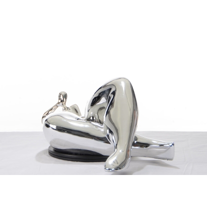 LA Furniture SZ0228 Modern Silver Napping Lady Sculpture VGTHSZ0228-SLV Contemporary Style by Vig Furnitrue Number 15198 Catch Home Goods