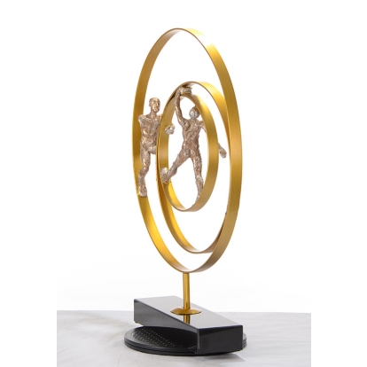 LA Furniture SZ0240 Modern Bronze Acrobats-Rings Sculpture VGTHSZ0240-BRZ Contemporary Style by Vig Furnitrue Number 15204 Catch Home Goods