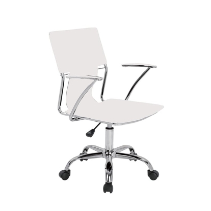 LA Furniture Emery Mid-Century Adjustable Office Chair VGCBT8189-Wht Contemporary Style by Vig Furnitrue Number 14835 Catch Home Goods