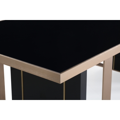 LA Furniture Cartier Modern Black & Rosegold Dining Table VGVCT-A002 Contemporary Style by Vig Furnitrue Number 73249 Catch Home Goods