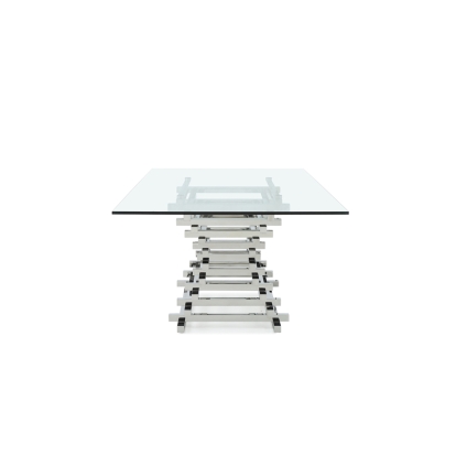 LA Furniture Crawford Modern Rectangular Glass Dining Table VGVCT8909-L Contemporary Style by Vig Furnitrue Number 73294 Catch Home Goods