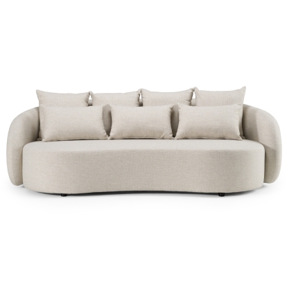 LA Furniture Tabarca Outdoor Beige Fabric 3 Seat Sofa VGVK-F017-2U-V1-BGE Contemporary Style by Vig Furnitrue Number 83127 Catch Home Goods