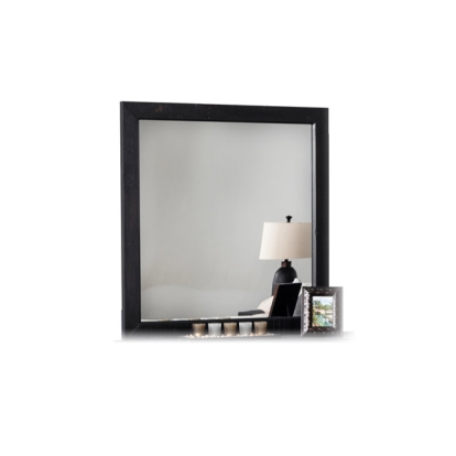LA Furniture Tabitha Modern Dark Brown Recycled Pine Mirror VGWH180490301 Contemporary Style by Vig Furnitrue Number 75017 Catch Home Goods