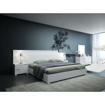 LA Furniture Eastern King Monza Italian Modern White Bedroom Set VGACMONZA-SET-EK Contemporary Style by Vig Furnitrue Number 72065A Catch Home Goods