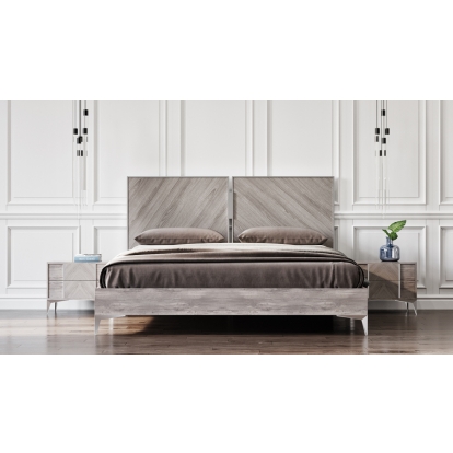 LA Furniture Eastern King Alexa Italian Modern Grey Bed VGACALEXA-BED-EK Contemporary Style by Vig Furnitrue Number 73699A Catch Home Goods