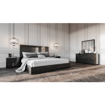 LA Furniture Ari Italian Modern Grey EK Bedroom Set without Mirror VGACARI-SET-WM-EK Contemporary Style by Vig Furnitrue Number 80591 Catch Home Goods