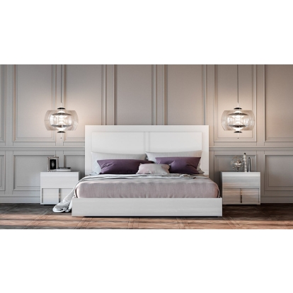 LA Furniture "Full Size" Nicla Italian Modern White Bedroom Set VGACNICLA-SET-FULL Contemporary Style by Vig Furnitrue Number 75320 Catch Home Goods