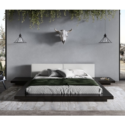 LA Furniture Tokyo Queen Contemporary Black and White Platform Bed VGMABR-90-BLK-WHT-Q Contemporary Style by Vig Furnitrue Number 76816|76816A Catch Home Goods