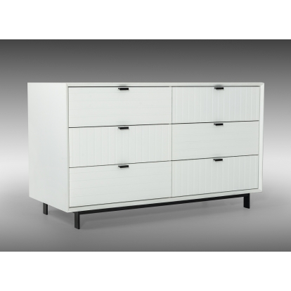 LA Furniture Valencia Contemporary White Dresser VGMABR-76-DRS Contemporary Style by Vig Furnitrue Number 74772 Catch Home Goods