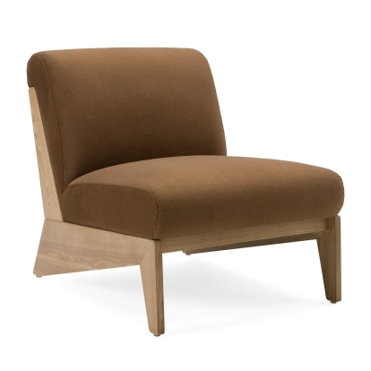 LA Furniture Vance Modern Brown Fabric + Wood Accent Chair VGKK-KF.A2387-BRN Contemporary Style by Vig Furnitrue Number 82788|82788A Catch Home Goods