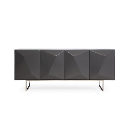 LA Furniture Vanguard Modern Dark Grey High Gloss Buffet VGVCG1108-BUF-GRY Contemporary Style by Vig Furnitrue Number 77622 Catch Home Goods