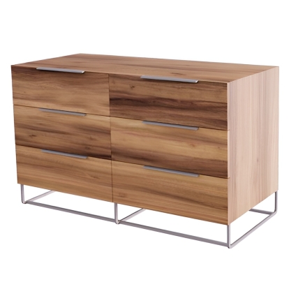 LA Furniture Lorenzo Italian Modern Light Oak Dresser VGACLORENZO-DRS Contemporary Style by Vig Furnitrue Number 74160 Catch Home Goods