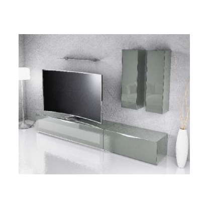 LA Furniture Modena Grey Entertainment Center with LED Lighting VGMUMO204-GR Contemporary Style by Vig Furnitrue Number 16044 Catch Home Goods