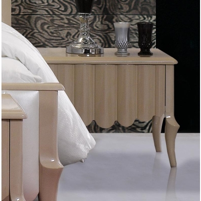 LA Furniture Waterfall Beige Nightstand VGSLEWATERFALL-NS Contemporary Style by Vig Furnitrue Number 15399 Catch Home Goods
