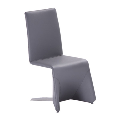 LA Furniture Nisse Contemporary Grey Leatherette Dining Chair (Set of 2) VGVCB878-GRY Contemporary Style by Vig Furnitrue Number 15948Z Catch Home Goods