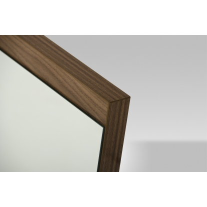 LA Furniture Rondo Mid-Century Walnut Mirror VGWC7ZT004-WAL Contemporary Style by Vig Furnitrue Number 11724 Catch Home Goods