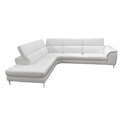LA Furniture Viola Italian Contemporary Grey Leather Left Facing Sectional Sofa VGCCVIOLA-KIM-GRY-LAF-SECT Contemporary Style by Vig Furnitrue Number 81699 Catch Home Goods