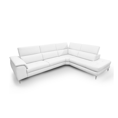 LA Furniture Viola Italian Contemporary White Leather Right Facing Sectional Sofa VGCCVIOLA-KIM-WHT-RAF-SECT Contemporary Style by Vig Furnitrue Number 81696 Catch Home Goods