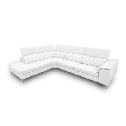 LA Furniture Viola Italian Contemporary White Leather Left Facing Sectional Sofa VGCCVIOLA-KIM-WHT-LAF-SECT Contemporary Style by Vig Furnitrue Number 78825A|81695 Catch Home Goods