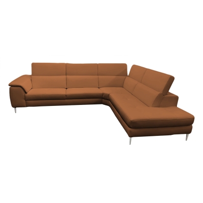 LA Furniture Viola Italian Contemporary Cognac Leather Right Facing Sectional Sofa VGCCVIOLA-KIM-COG-RAF-SECT Contemporary Style by Vig Furnitrue Number 78840|81698 Catch Home Goods