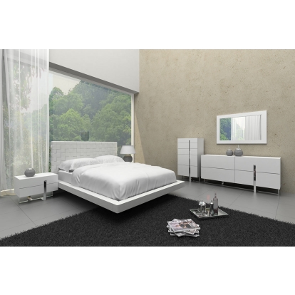 LA Furniture Eastern King Voco Modern Eastern King Bedroom Set VGCNVOCO-WHT-SET-EK Contemporary Style by Vig Furnitrue Number 71532|71532A Catch Home Goods