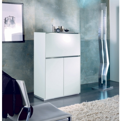 LA Furniture VR275 Verona White TV Entertainment System Made In Italy VGMUVR275-NEO-WHT Contemporary Style by Vig Furnitrue Number 15802 Catch Home Goods