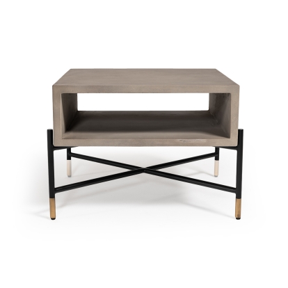 LA Furniture Walker Modern Concrete & Metal Coffee Table VGLBROKY-CF63 Contemporary Style by Vig Furnitrue Number 75503 Catch Home Goods