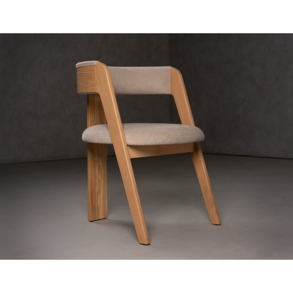 LA Furniture Washington Modern Cream Velvet + Natural Oak Dining Chair (Set of 2) VGME121259-CDCHR Contemporary Style by Vig Furnitrue Number 82160Z Catch Home Goods