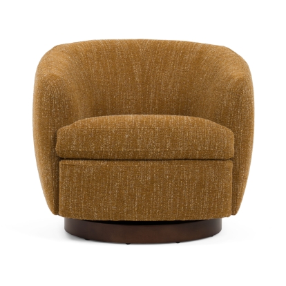 LA Furniture Wendt Modern Mustard Fabric Swivel Accent Chair VGKK-KF.A1098-MUS Contemporary Style by Vig Furnitrue Number 81395 Catch Home Goods