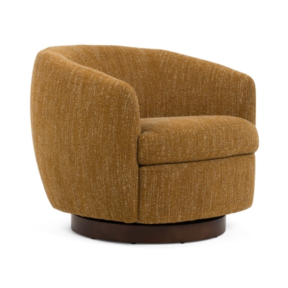 LA Furniture Wendt Modern Mustard Fabric Swivel Accent Chair VGKK-KF.A1098-MUS Contemporary Style by Vig Furnitrue Number 81395 Catch Home Goods