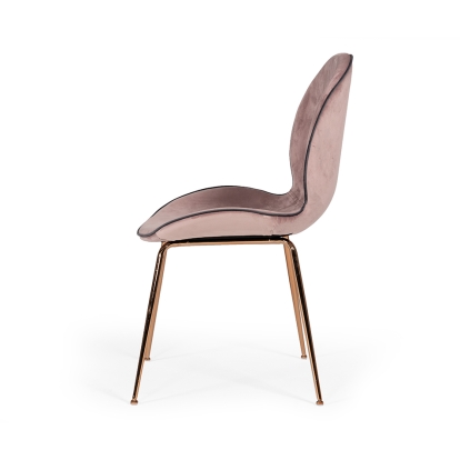 LA Furniture Wendy Modern Pink Velvet & Rosegold Dining Chair (Set of 2) VGHR3393-PNK Contemporary Style by Vig Furnitrue Number 74689Z Catch Home Goods