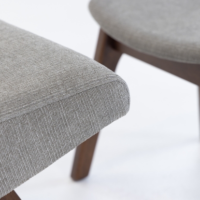 LA Furniture Whitney Modern Grey & Walnut Accent Chair & Ottoman VGMAMI-558-GRY Contemporary Style by Vig Furnitrue Number 78261 Catch Home Goods