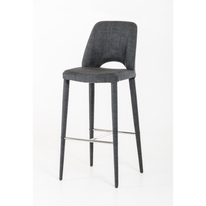 LA Furniture Williamette Mid-Century Dark Grey Fabric Bar Stool VGEUMC-8980CH-B-GRY Contemporary Style by Vig Furnitrue Number 16770 Catch Home Goods