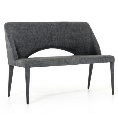 LA Furniture Williamette Mid-Century Dark Grey Fabric Bench VGEUMC-8081CH Contemporary Style by Vig Furnitrue Number 16772 Catch Home Goods