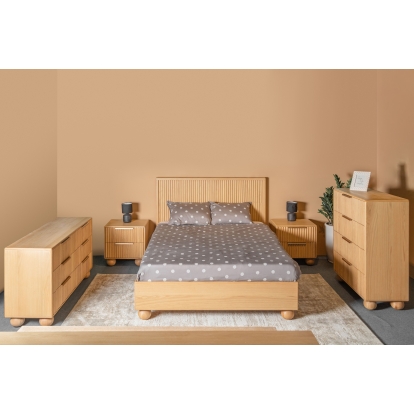 LA Furniture Eastern King Winters Modern Natural Oak Bedroom Set VGWD-EMILIO-SET-EK Contemporary Style by Vig Furnitrue Number 81081 Catch Home Goods