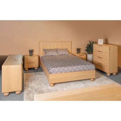 LA Furniture Queen Winters Modern Natural Oak Bedroom Set VGWD-EMILIO-SET-Q Contemporary Style by Vig Furnitrue Number 81080 Catch Home Goods