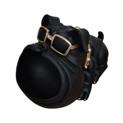 LA Furniture Dog With Open Mouth Modern Black + Gold Sculpture VGTH-235334 Contemporary Style by Vig Furnitrue Number 81336 Catch Home Goods