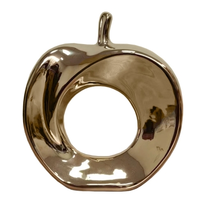 LA Furniture Hollow Apple Modern Gold Mirror Sculpture VGTH-235303 Contemporary Style by Vig Furnitrue Number 81333 Catch Home Goods