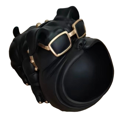 LA Furniture Dog With Open Mouth Modern Black + Gold Sculpture VGTH-235334 Contemporary Style by Vig Furnitrue Number 81336 Catch Home Goods